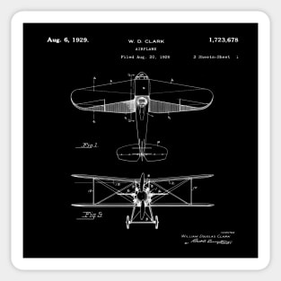 Airplane Patent Sticker